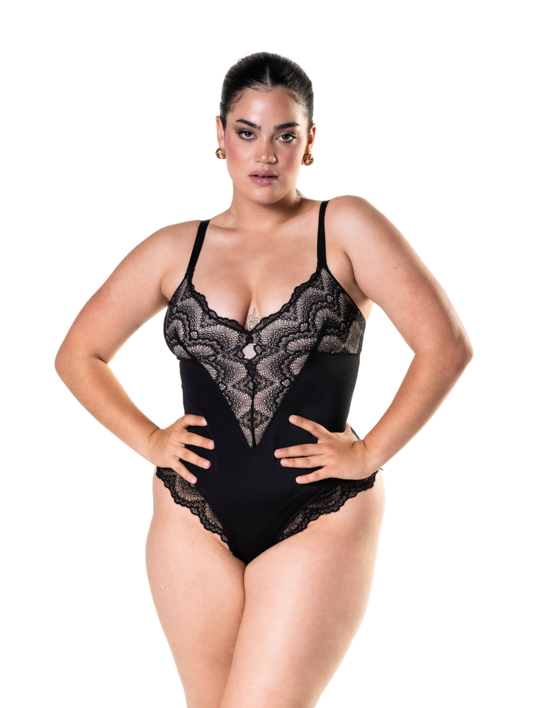 Half Laced Bodysuit HeyShape