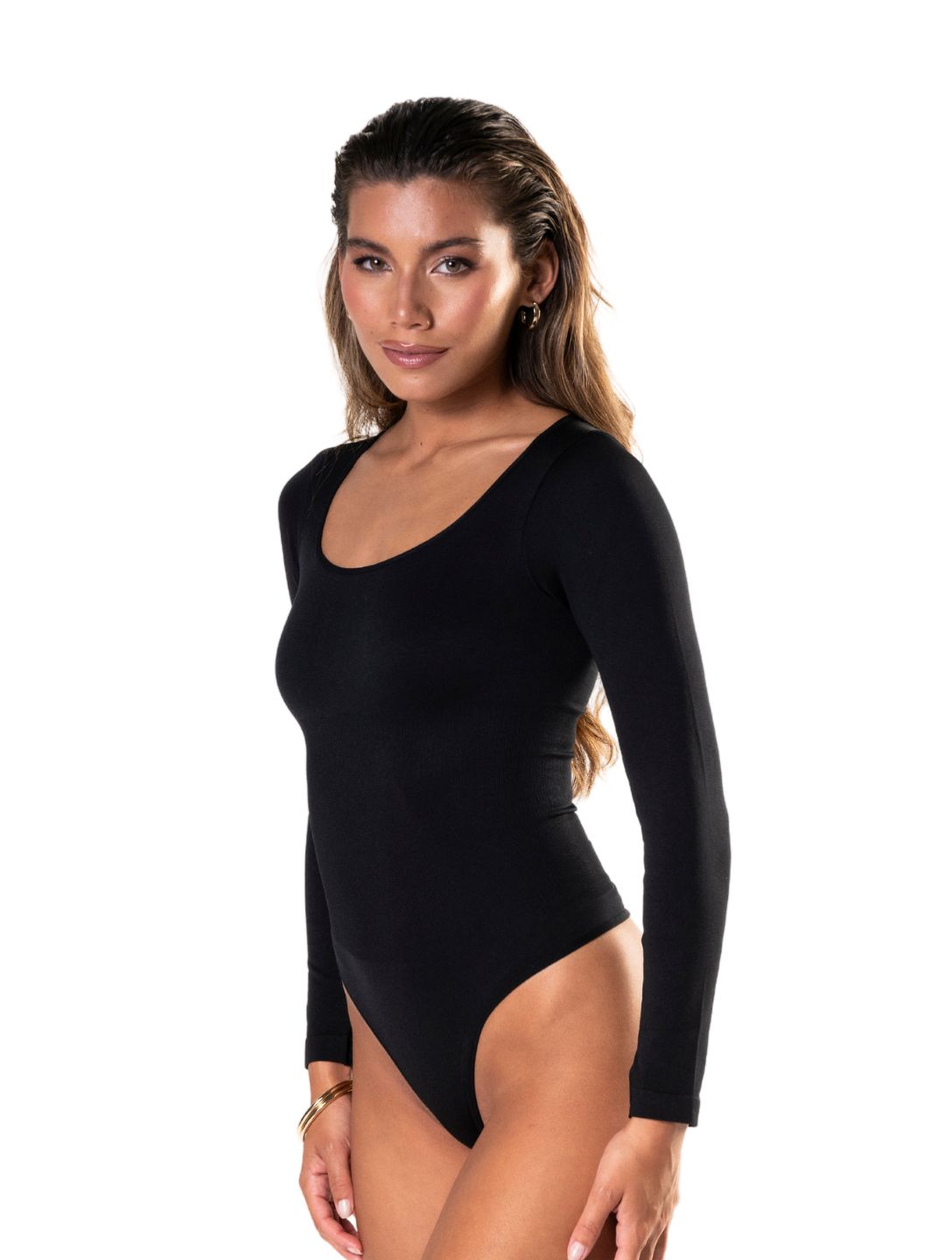 Long Sleeve Thong Bodysuit HeyShape