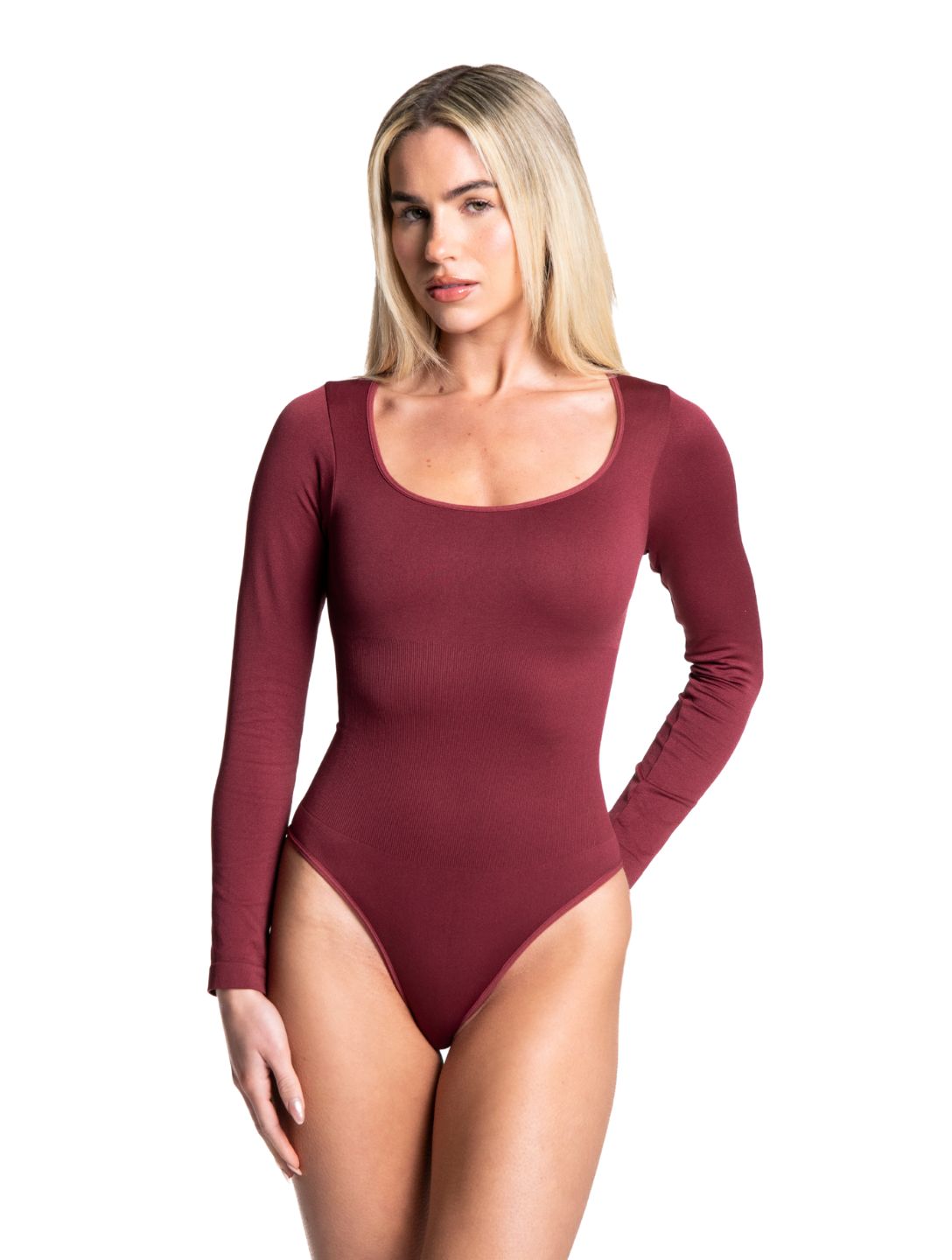 Long Sleeve Thong Bodysuit HeyShape