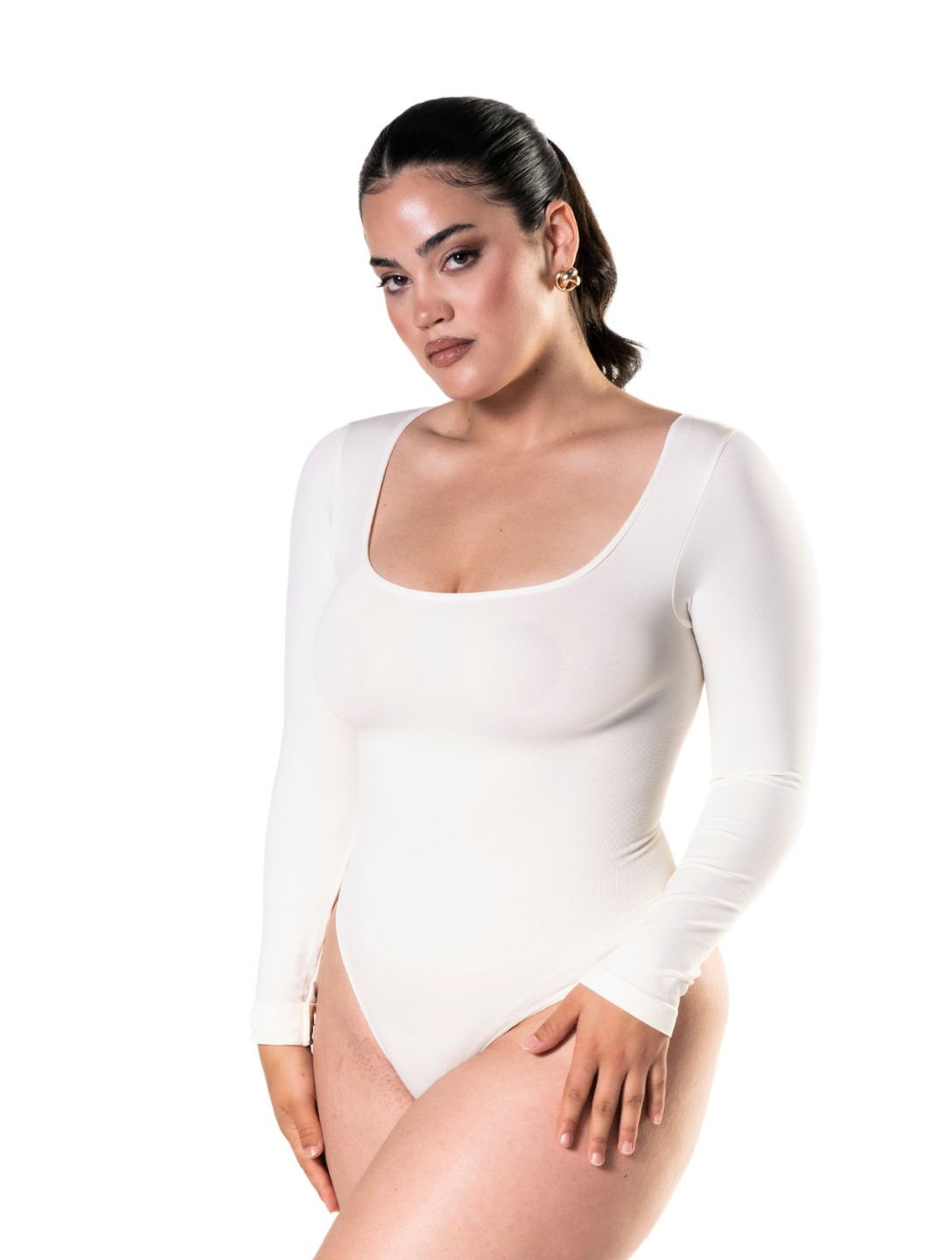 Long Sleeve Thong Bodysuit HeyShape