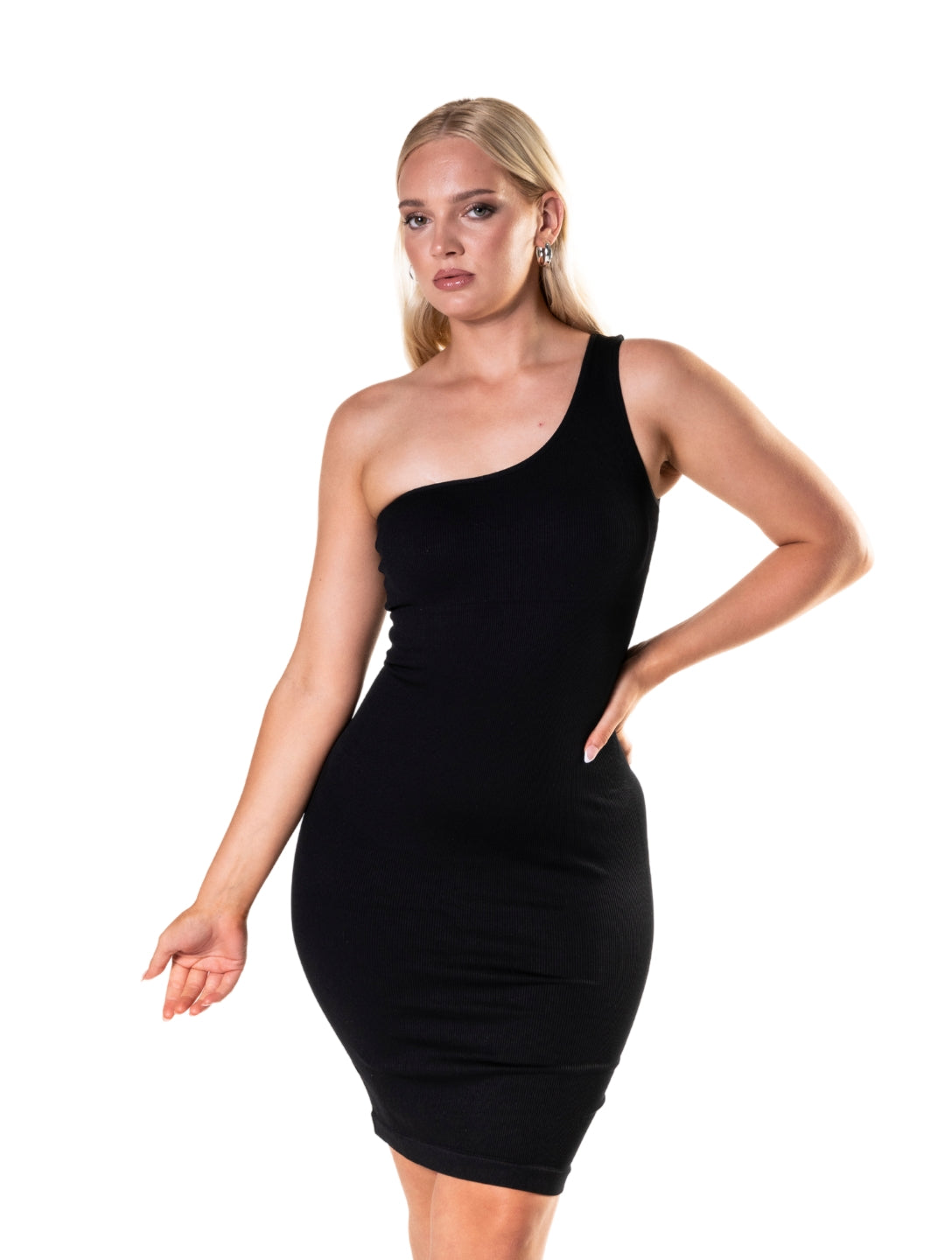 One Shoulder Shapewear Mini Dress HeyShape