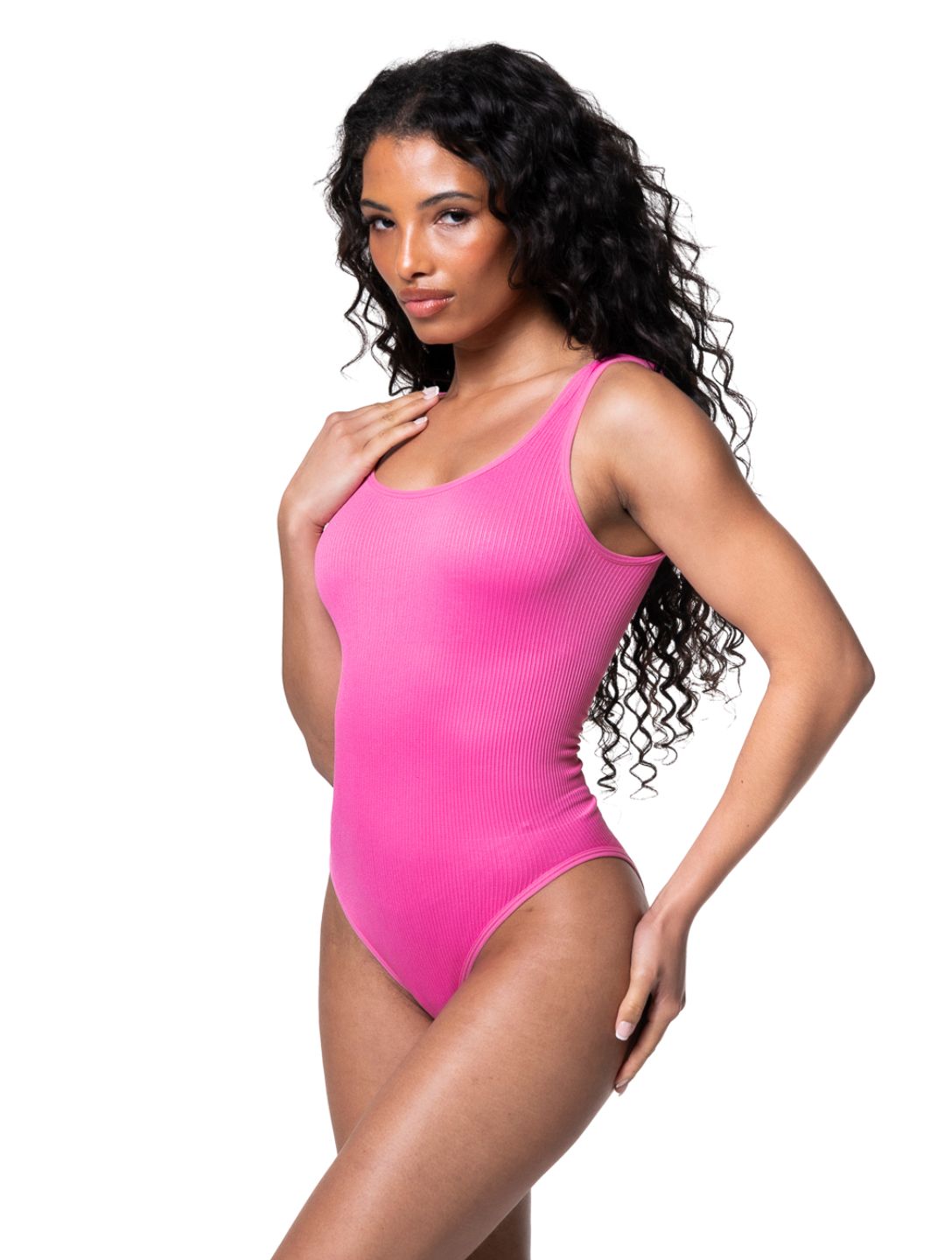 Ribbed Snatched Shapewear Bodysuit HeyShape