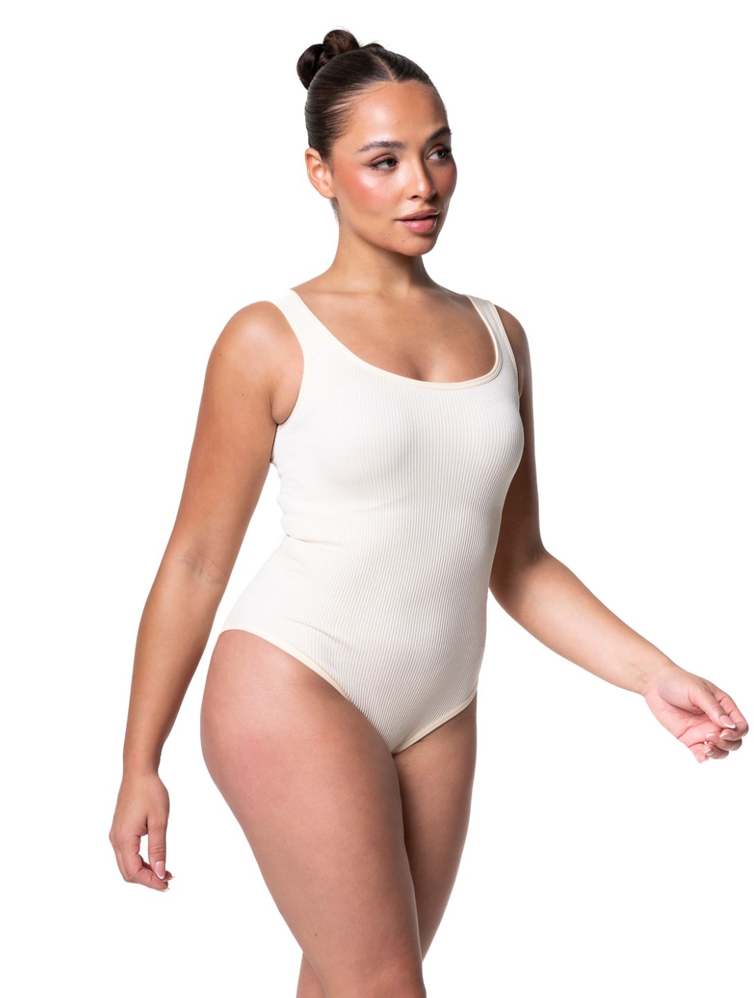 Ribbed Snatched Shapewear Bodysuit HeyShape