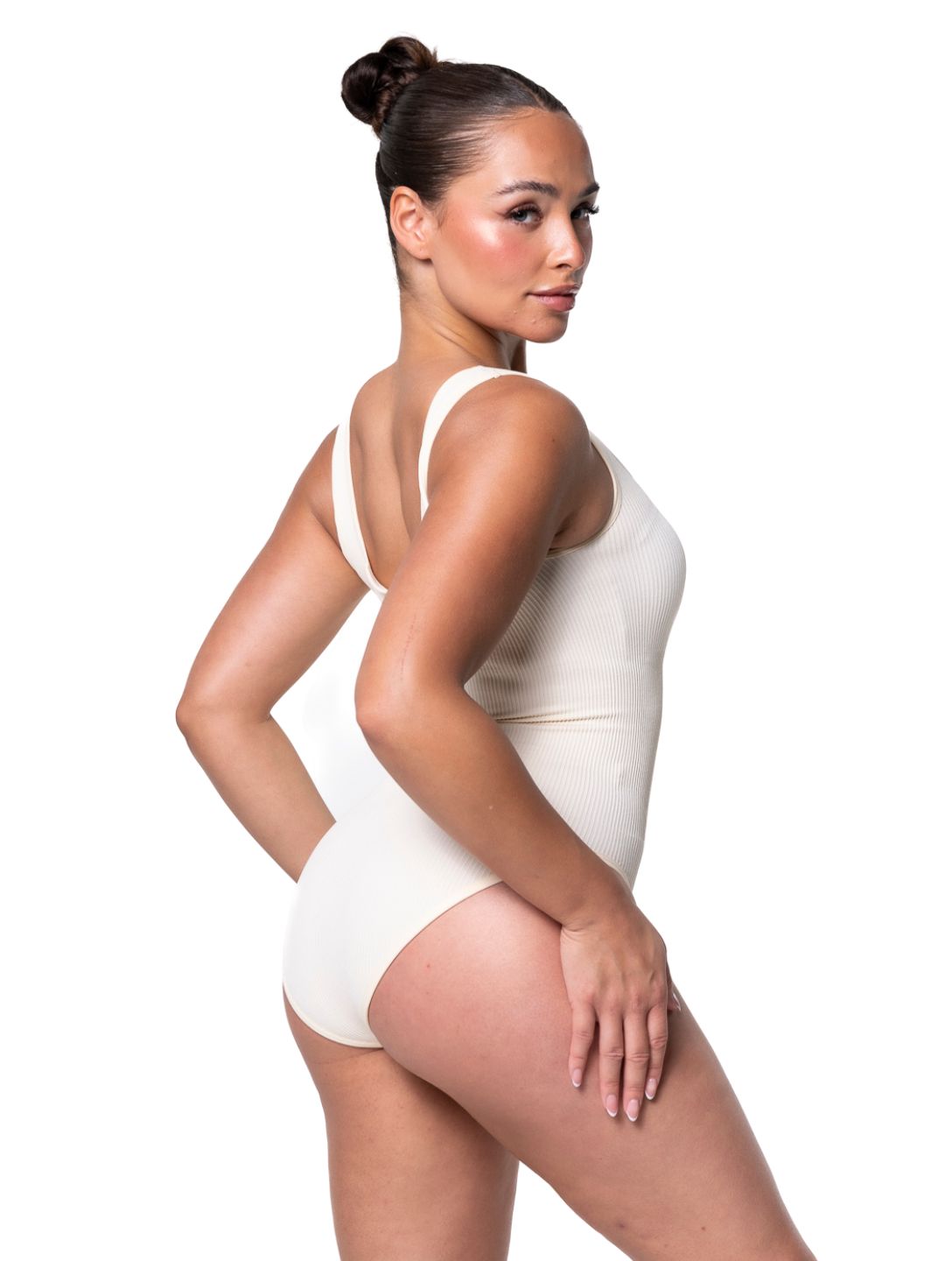 Ribbed Snatched Shapewear Bodysuit HeyShape