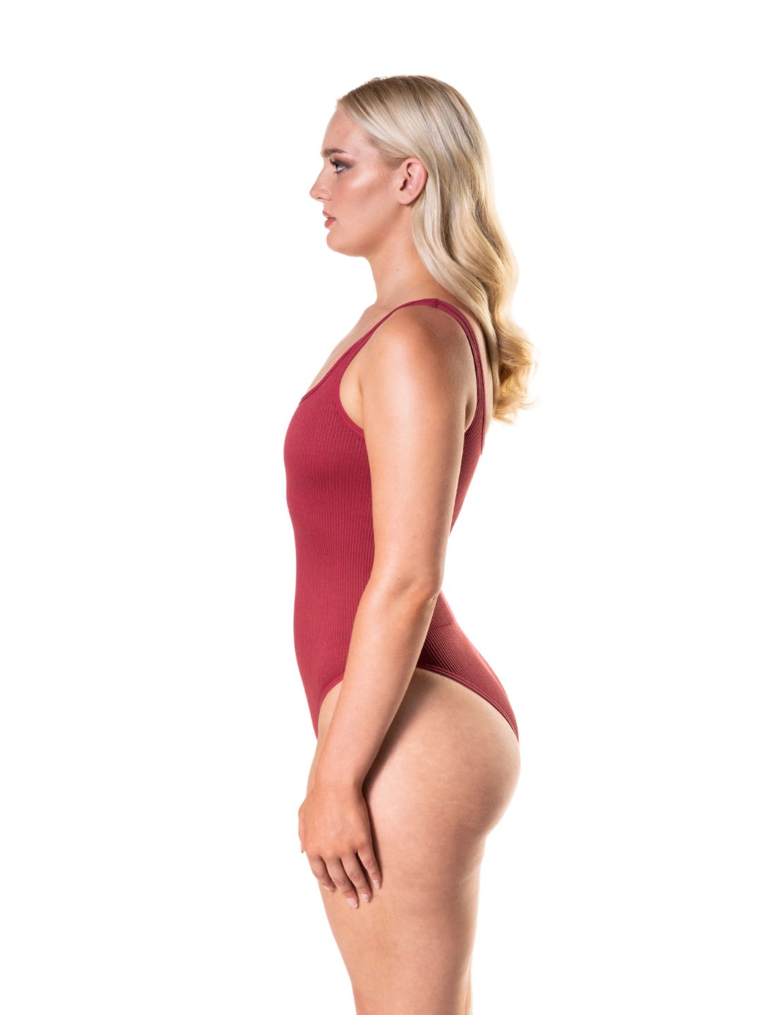 Ribbed Snatched Shapewear Bodysuit HeyShape