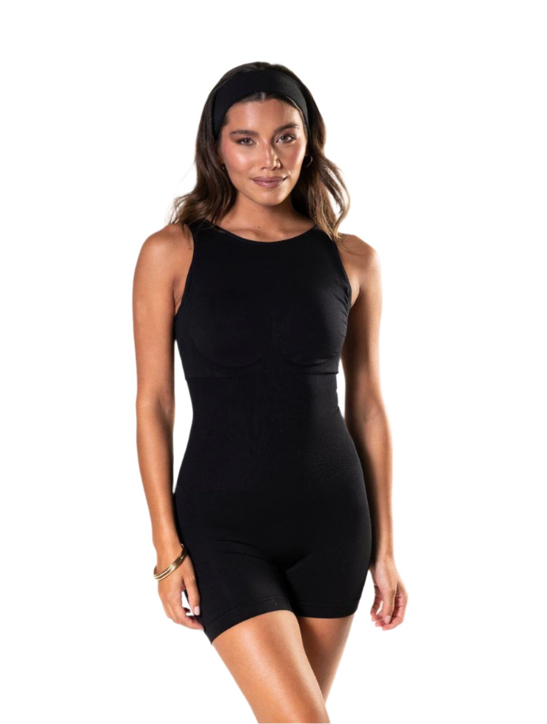 Round Neck Low Back Bodysuit HeyShape