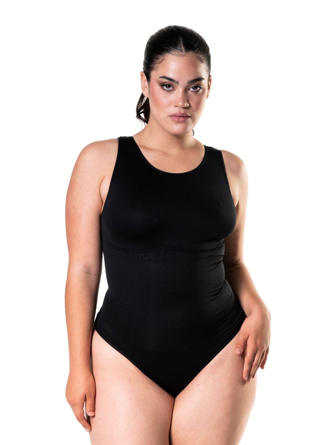 Round Neck Thong Bodysuit HeyShape