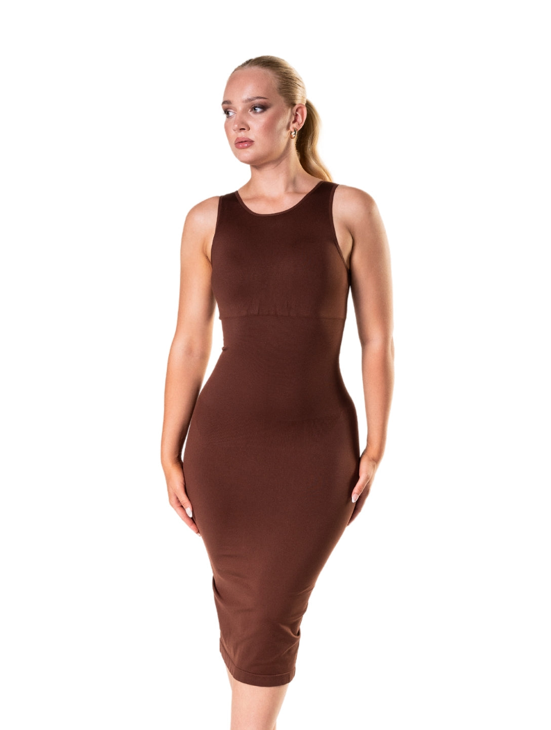 Sleeveless Shapewear Maxi Dress HeyShape