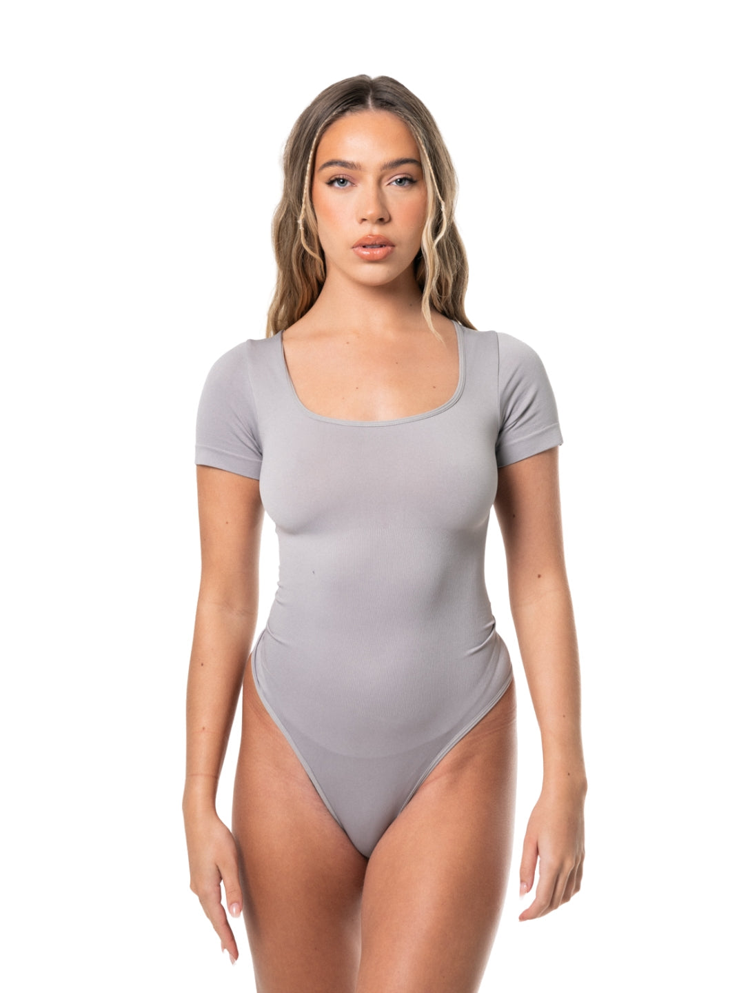 Square Neck Thong Bodysuit HeyShape